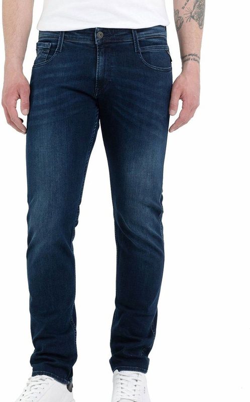 Replay Herenjeans met power stretch, donkerblauw 007, 32W x 32L