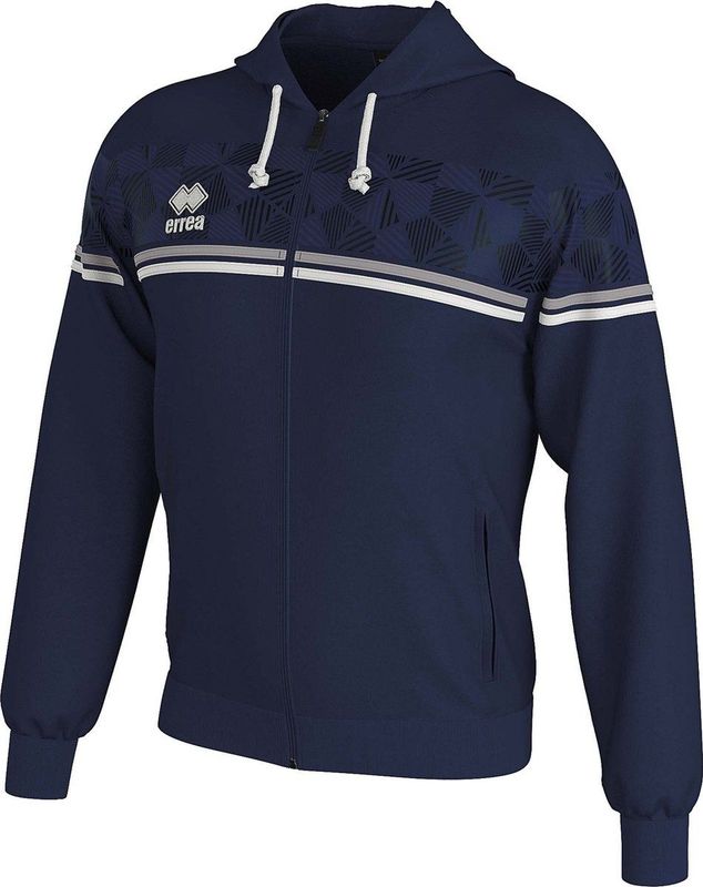 Errea - Dragos - Jas - Zwart - Katoen - Verstelbare Capuchon