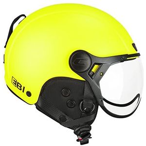 CGM EBI Skihelm Unisex Volwassenen, Neon Geel, Mat, M (57-58 cm)