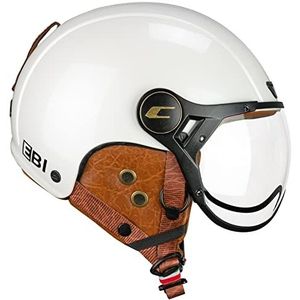 CGM EBI Skihelm Unisex Volwassenen Parelwit, L (59 cm)