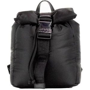 Versace, Tassen, Dames, Zwart, ONE Size, Nylon, Puffy Nylon Safety Buckle Backpack