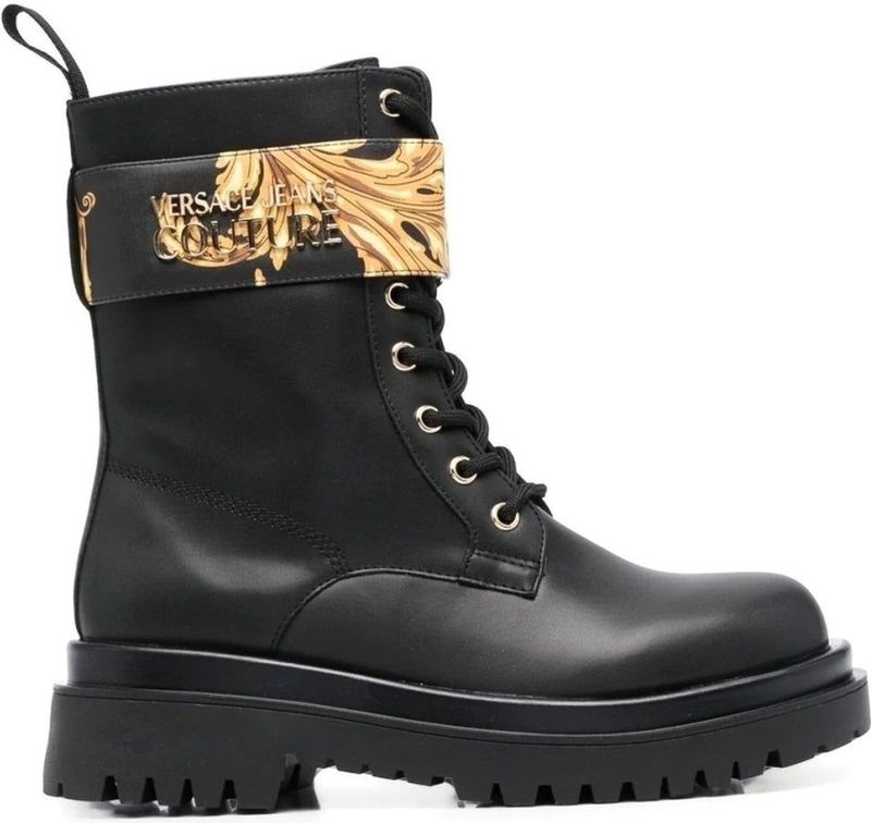 Versace Jeans Couture - Enkellaarzen - Zwart - Polyurethaan