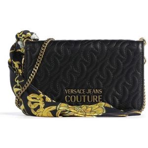 Versace Jeans Couture, Zwarte damesportemonnees Zwart, Dames, Maat:ONE Size