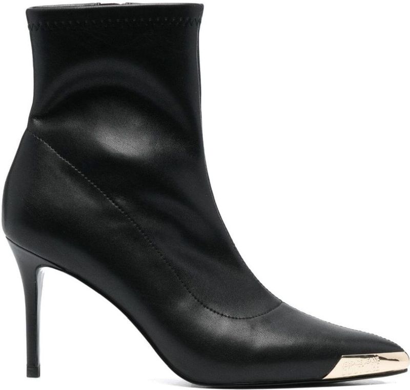 Versace Jeans Couture - Enkellaarsjes - Zwart - Polyester 90% Elastaan 10%