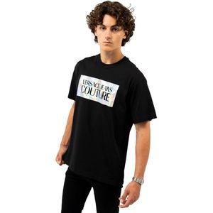 Versace Jeans Couture - Logo T-shirt Holo Black - Zwart - Heren