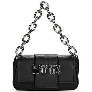 Versace Schoudertas met zichtbaar logo , Black , Dames , Maat: ONE Size