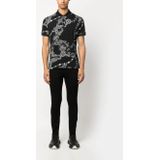 Versace Jeans Couture - Polo - Zwart Grijs - Katoen