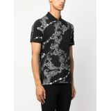 Versace Jeans Couture - Polo - Zwart Grijs - Katoen