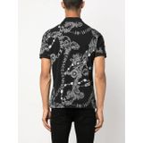 Versace Jeans Couture - Polo - Zwart Grijs - Katoen