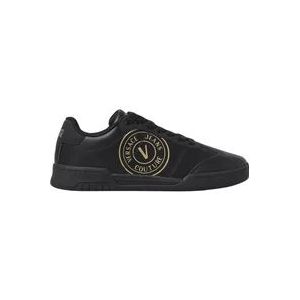 Versace Stijlvolle Brooklyn Sneakers voor Mannen , Black , Heren , Maat: 40 EU
