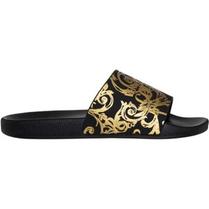 Versace Jeans Couture, Slippers Zwart, Heren, Maat:39 EU