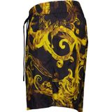 Versace Jeans Couture - Barok Print - Korte Broek - Zwart - 100% Polyamide