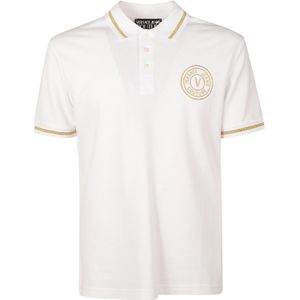 Versace Jeans Couture, Heren, Tops, Wit, Maat: XL