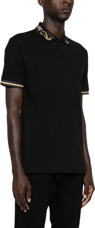 Versace Jeans Couture Heren Polo Black Gold