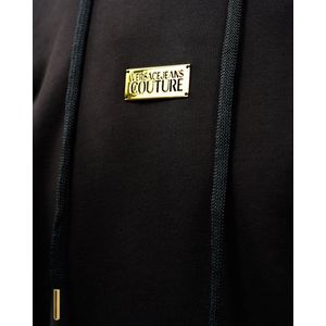 Versace Jeans Couture - Black Logo Hoodie - Zwart - Katoen