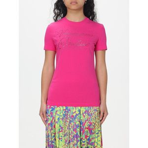 Versace Jeans Couture - Roze Logo T-shirt - Dames - Katoen