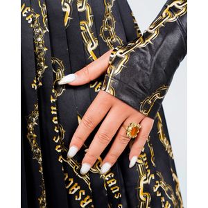 Versace Jeans Couture - Chain Print Trui - Zwart - Viscose