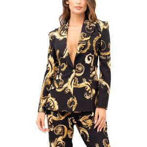 Blazer - Logoprint - Licht Gevoerd - Lange Mouw - Normale Pasvorm