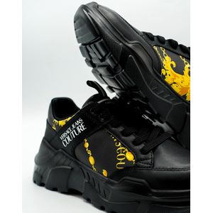 Versace Jeans Couture, Heren, Schoenen, Zwart, Maat: 39 EU Leer,