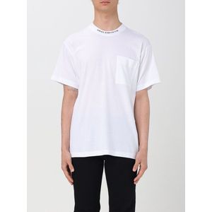 Versace Jeans Couture - Katoenen T-shirt - Wit - Met Korte Mouwen en Logo