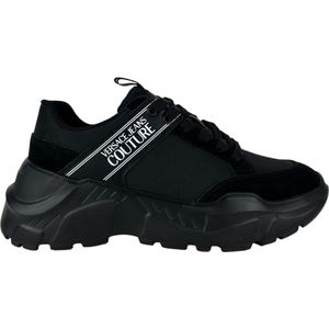 Versace Jeans Couture - Sneakers - Zwart - Leer - Heren