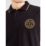 Versace Jeans Couture - Polo Shirt - Zwart - Katoen - Rechte Pasvorm