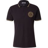 Versace Jeans Couture - Polo Shirt - Zwart - Katoen - Rechte Pasvorm