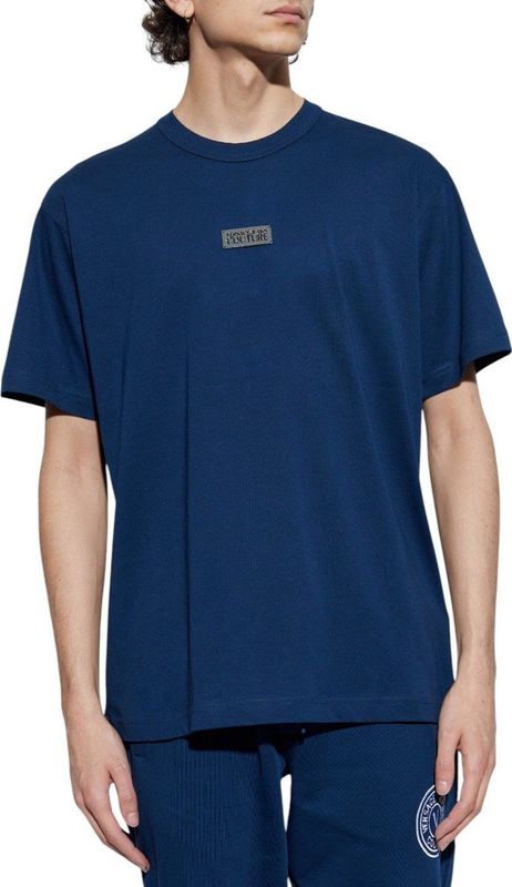Versace Jeans Couture - T-Shirt - Marineblauw - Katoen