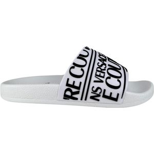 Versace Jeans Couture - De Fondo Slide - Teenslippers - Wit - Synthetisch