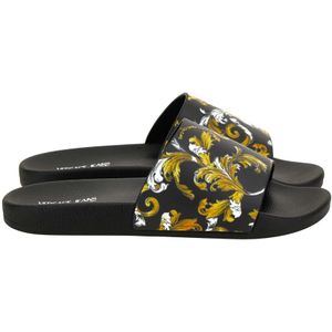 Versace Jeans Couture - Slippers - Zwart - Kunststof