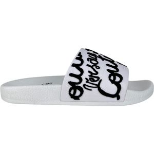 Versace Jeans Couture - Slippers - Wit - Synthetisch - Casual