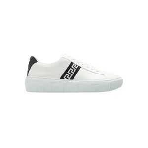 Versace - Sneakers - Wit - Heren - Leren