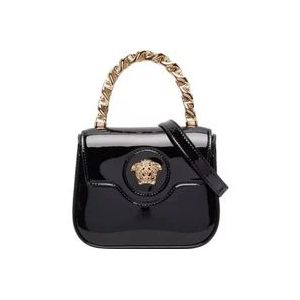 Versace Mini Top Handvat Kalf Tas , Black , Dames , Maat: ONE Size