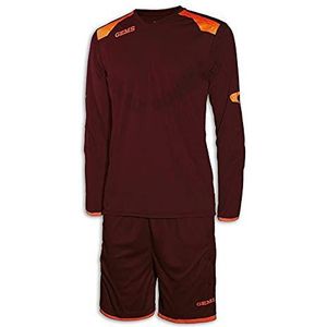 Gems Denver voetbalkeeperset voor heren, donkerrood, YS