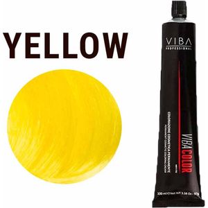 Viba Professional Viba Color Permanent Cosmetic Coloring Cream Haar kleur 100ml - Yellow