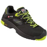 Sixton - Ortles LG S3 - Werkschoenen - Zwart/Geel - PU Gevoat Leder, Microfiber Suede