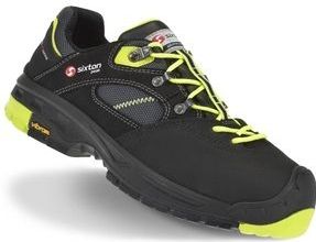 Sixton - Ortles LG S3 - Werkschoenen - Zwart/Geel - PU Gevoat Leder, Microfiber Suede