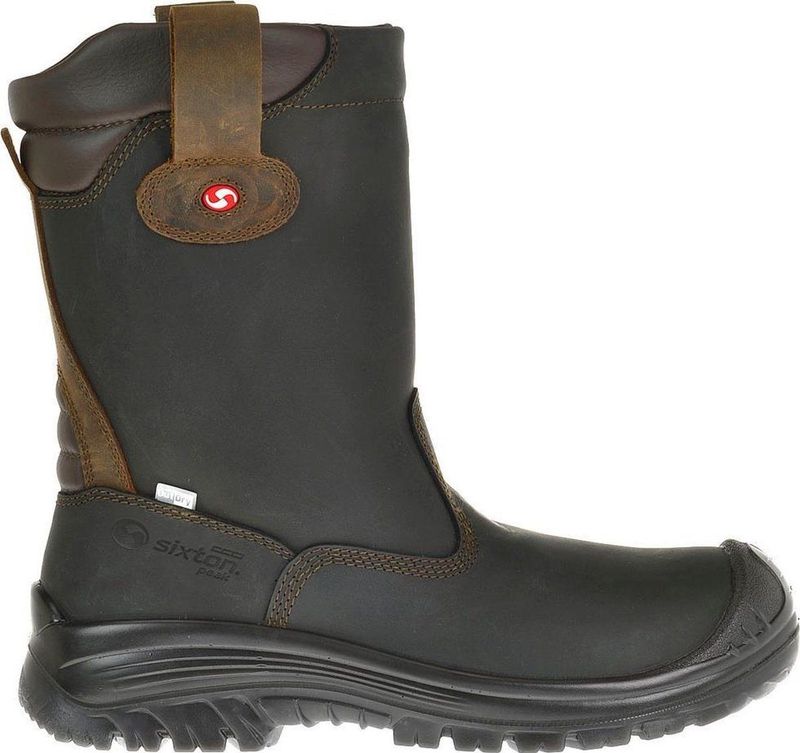 Sixton Peak - Ranch - Werklaars - Zwart - Nubuck Leer - PU-Rubber Vibram