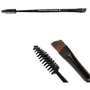 veg-up - Duo Brow Brush Nr.99 - Make-up Kwast - 1 Stuk