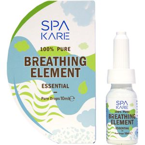 Spa Kare Breathing Element/ Natuurlijke en actieve etherische oliën pepermuntolie -Verlichting-Frisheid-Verademing- dennennaaldolie- Cajeput-olie- wierookolie -mirreolie