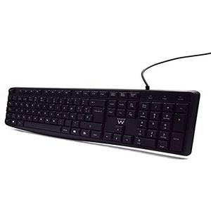 Toetsenbord Ewent EW3001 Zwart Qwerty Spaans