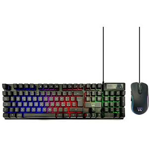 Ewent PL3200 toetsenbord Inclusief muis USB QWERTY Italiaans Zwart