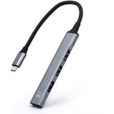Ewent EW1145 interface hub USB 3.2 Gen 1 (3.1 Gen 1) Type-C 5000 Mbit/s Grijs, Zilver
