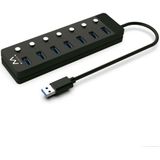 Ewent EW1147 interface hub USB 3.2 Gen 1 (3.1 Gen 1) Type-A 5000 Mbit/s Zwart
