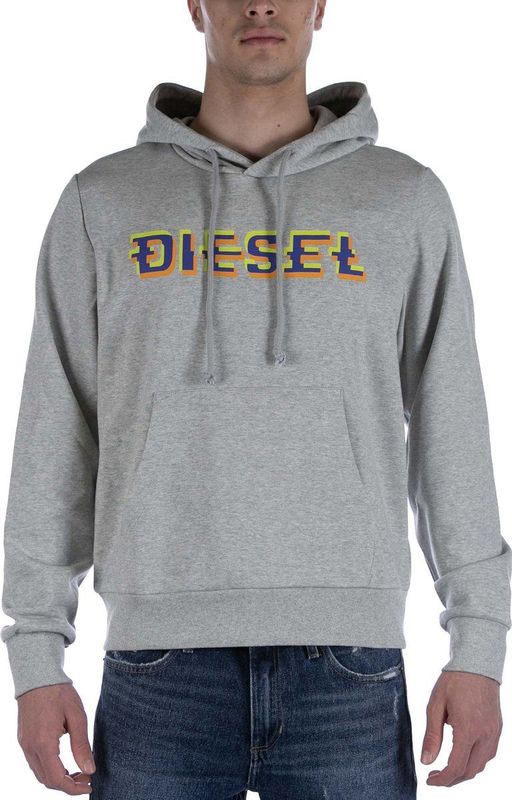 Diesel - S-Ginn - Sweatshirt - Grijs - Met Capuchon