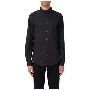 Giorgio Armani - Overhemden - Zwart - Katoen