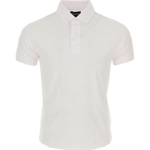 Emporio Armani - Polo Shirt - Wit - Katoen - Geborduurd Logo