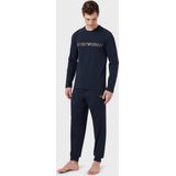 Emporio Armani - Megalogo - Pyjama - Donkerblauw - Katoen/Elastaan