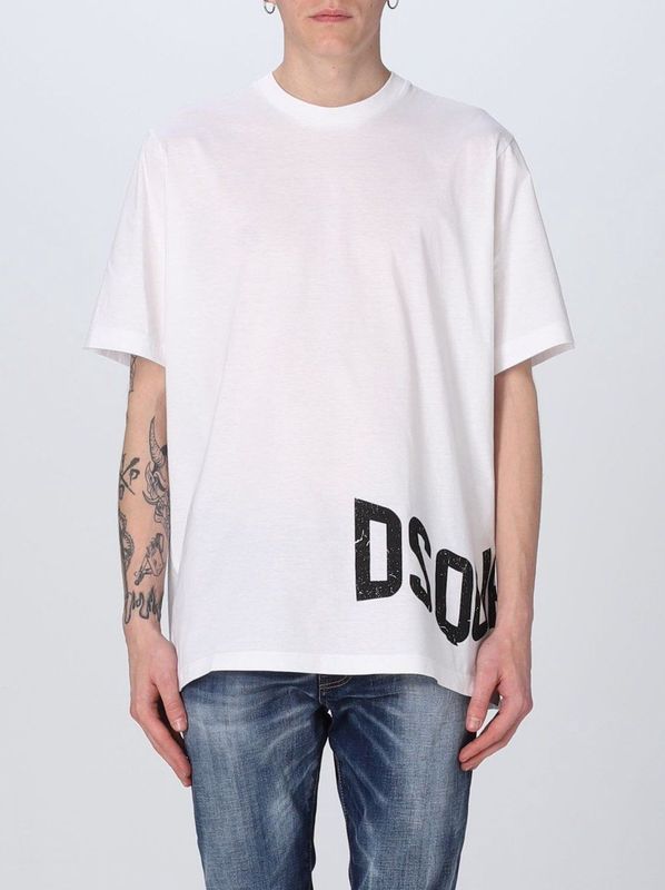 T-shirts - Wit - Short Sleeve Crew Neck Tee