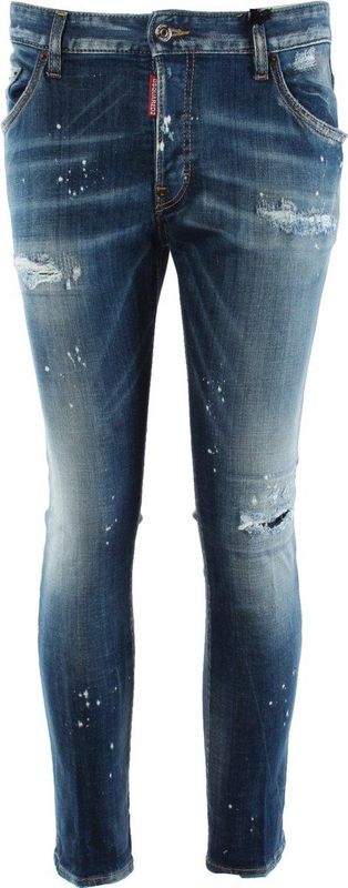 Dsquared 2 - Skater Jeans - Blauw - 93% Katoen, 4% Polyester, 3% Elastaan